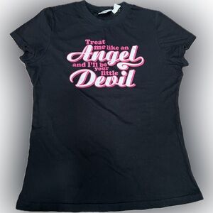 Black Baby Tee Size M